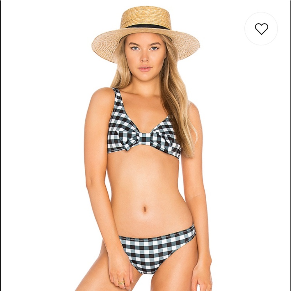 Solid And Stripped Bikini - image 1